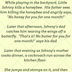 LITTLE JOHNNY HAS A DIRTY MIND..