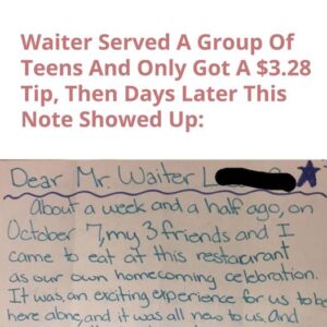 After Receiving A .28 Tip From A Group Of Teens, Their Server Received A Note