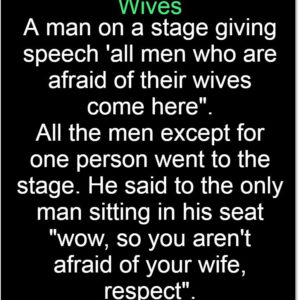 Man gives speech on Wives