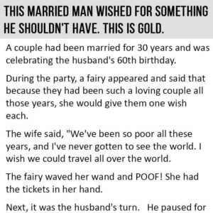 Married Man Wished For Something He Shouldn’t Have. This is Gold.