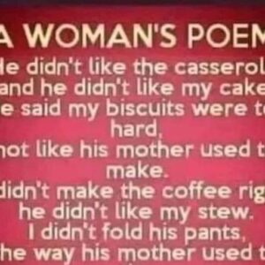 A WOMAN….