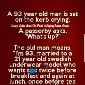 A 93year old man…