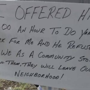 Man Offers Panhandler Honest Work But Gets Turned Down, So He Makes A Sign Of His Own