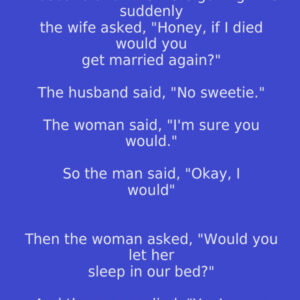 Wife ask her husband about his second marriage