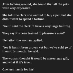 She Bought A Pet For Her Husband…