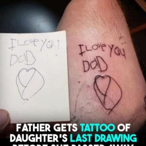 Dad whose little daughter died of cancer tattoos her last note on his body