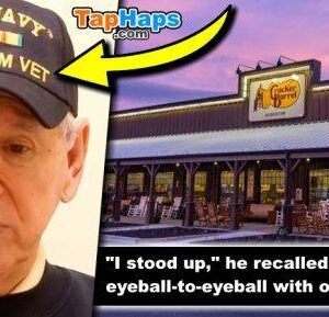 5 Guys Repeatedly Disturb Elderly Veteran’s Meal — Making Him Cry