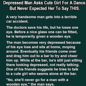 Depressed Man Asks Cute Girl For A Dance But Never Expected Her To Say This