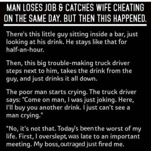 Man loses job…