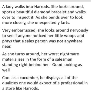 This Woman Unexpectedly …