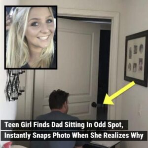 Teen Girl Finds Dad Sitting In Odd Spot, Instantly Snaps Photo When She Realizes Why