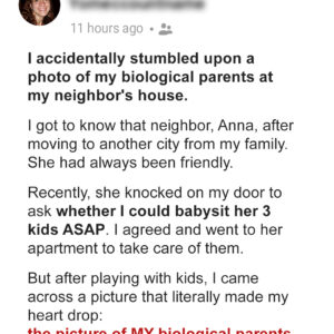 Adopted Woman Accidentally Sees Family Portrait at Her Neighbor’s House & It Includes Her Bio Parents