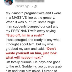 A Rude Guy Purposely Bumps into a Pregnant Woman in Line – She Destroys Him in the Moment