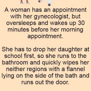 A woman has an appointment with her gynecologist