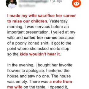 Husband Constantly Mocks Unemployed Wife for Doing Nothing, Finds a Note after Ambulance Takes Her Away