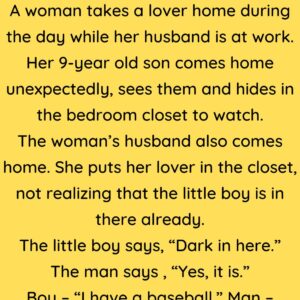 A woman takes a lover home