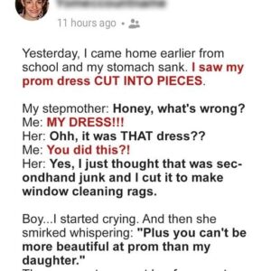 Woman Cuts Her Stepdaughter’s Prom Dress to Pieces — Dad Has Daughter’s Back & Teaches Wife a Lesson