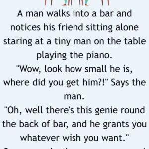 A man walks into a bar and notices his friend