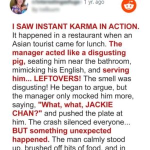 Manager Forced Waitress to Serve Leftovers to Foreign Customer, Life Taught Him a Lesson Immediately