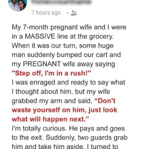 A Rude Guy Purposely Bumps into a Pregnant Woman in Line – She Destroys Him in the Moment