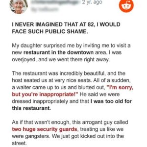 I Was Kicked out of the Restaurant Because of My Age and Outfit – Days Later, I Returned for Payback