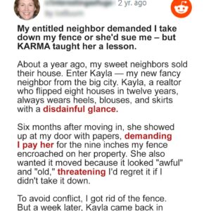 My Entitled Neighbor Forced Me to Take down My Old Fence – How Karma Got Her Back Is Unbelievable