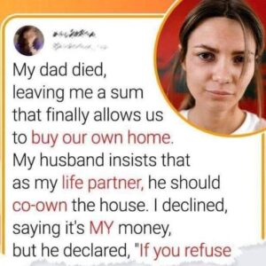 My husband demands to share ownership of the house bought with my money