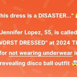 Jennifer Lopez Called ‘Worst Dressed,’ Rocking Disco Ball Outfit with Full Side Cutout at the 2024 TIFF