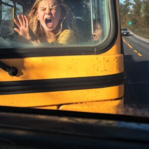 I Saw a Child on the School Bus Hitting the Back Window and Yelling for Help