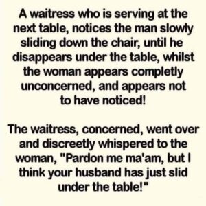 A man and a woman were having dinner in a restaurant