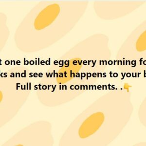 Eat one boiled egg every morning for 2 weeks and see what happens to your body