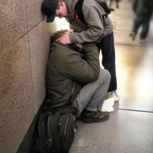 Rich Man Humiliates Boy Shining Shoes in Underpass