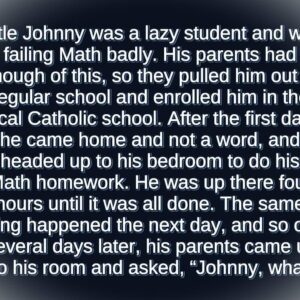 Little Johnny’s New Beginnings…!