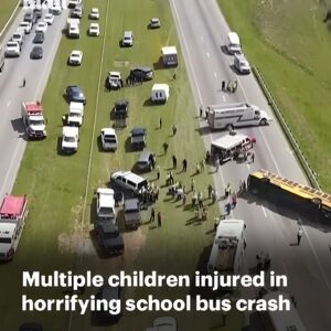 Multiple kids trapped in wreckage after school bus rolls over on way back from field trip Multiple kids trapped in wreckage after school bus rolls over on way back from field trip
