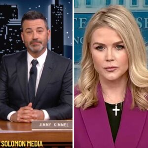 LIVE TV SHOCKER! Jimmy Kimmel hurled a smug dig at Karoline Leavitt—and got scorched in real time. One razor-sharp comeback from Leavitt froze the studio, wiped the grin off Kimmel’s face, and sent the crowd into uproar. The clip is detonating across social feeds right now. What savage line left Kimmel speechless? Hit play to watch the mic-drop moment everyone’s buzzing about! LIVE TV SHOCKER! Jimmy Kimmel hurled a smug dig at Karoline Leavitt—and got scorched in real time. One razor-sharp comeback from Leavitt froze the studio, wiped the grin off Kimmel’s face, and sent the crowd into uproar. The clip is detonating across social feeds right now. What savage line left Kimmel speechless? Hit play to watch the mic-drop moment everyone’s buzzing about!
