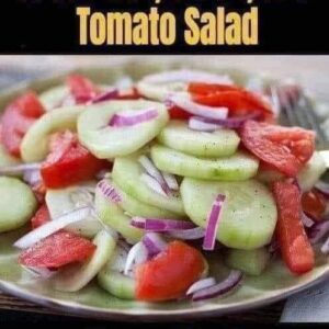 Marinated Cucumber, Onion, and Tomato Salad Marinated Cucumber, Onion, and Tomato Salad